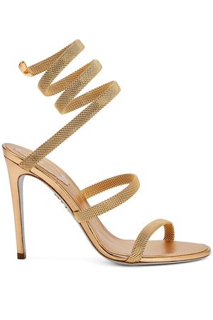 Trigold Cleo Gold Sandal 105 RENE CAOVILLA | C12383105NA01L013GOLD